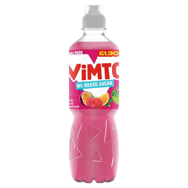 Vimto Raspberry, Orange & Passionfruit PMP £1.30 500ml