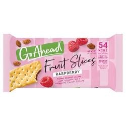 McVitie's Go Ahead Raspberry Crispy Fruit Slices Snack Bars Multipack 4 x 43.6g
