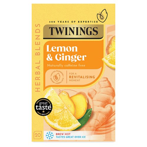 Twinnings Lemon & Ginger Tea 20s