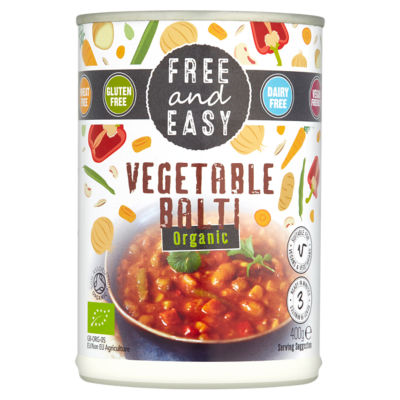 Free And Easy Organic Vegetable Balti 400g