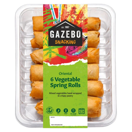 Gazebo 6 Vegetable Spring Rolls 180G