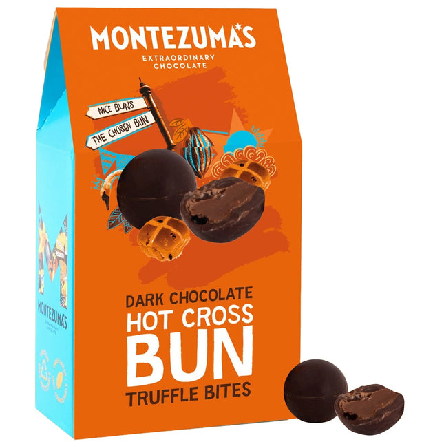 Montezumas Hot Cross Bun Bites DARK CHOCOLATE 120g