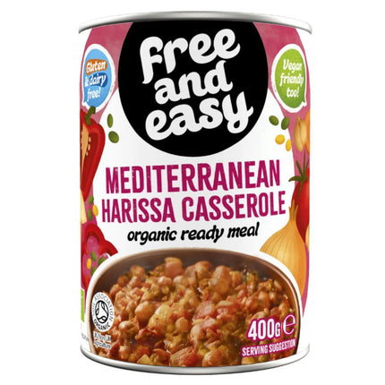 Free And Easy Organic Vegetable Harissa Casserole 400g