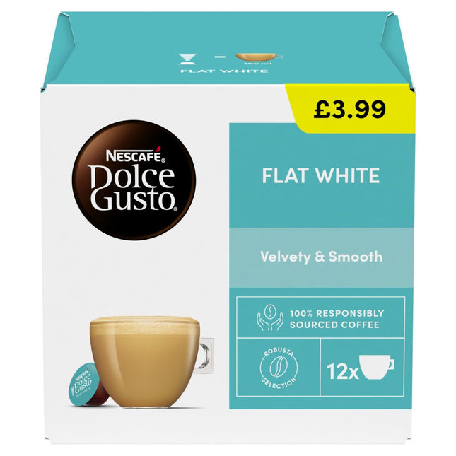 Nescafe Dolce Gusto Flat White 12 Capsules PMP £3.99 140.4g