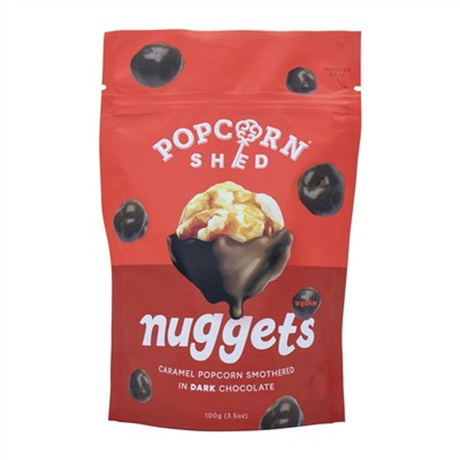 PopCorn Shed Dark Chocolate Popcorn Nuggets 100g