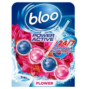 Bloo Colour Active Blue Water Toilet Rim Block Flower 50g