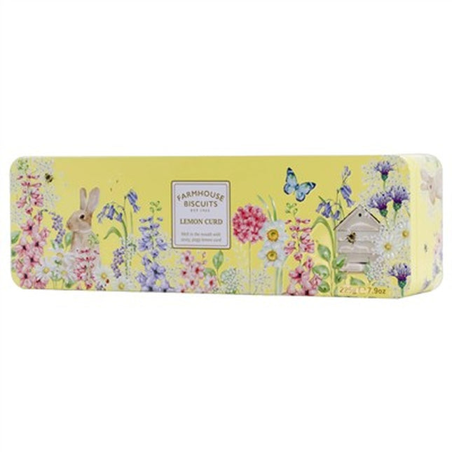 Farmhouse Biscuits English Garden Lemon Curd Tin  225g