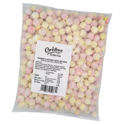 Bristows Rhubarb & Custard Bulk Chewy Bonbons 3kg