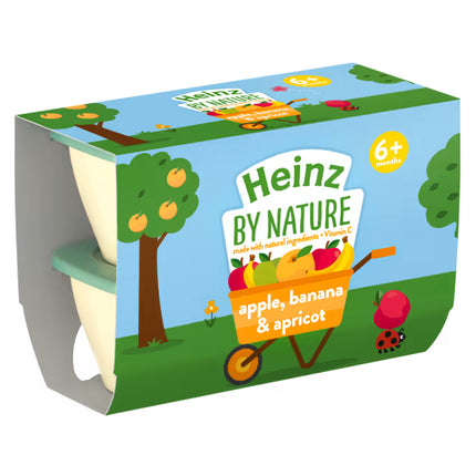 Heinz Apple Banana Apricot 4 Pack 100g