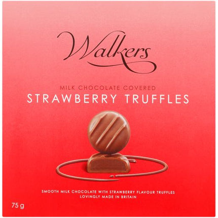 Walkers Milk Strawberry Truffles 75g