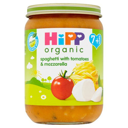 Hipp Organic Spaghetti With Tomatoes Mozzarella Baby Food Jar 7+ Months 190g - H1