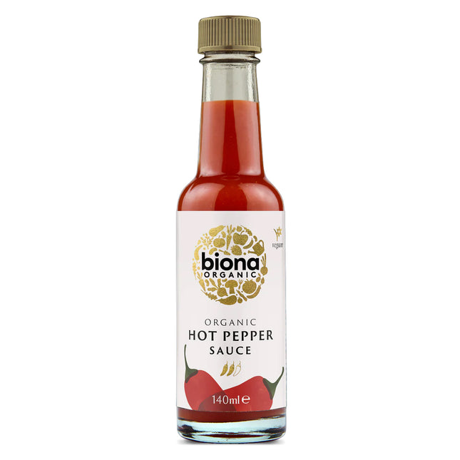 Biona Organic Hot Pepper Sauce (Bio Tobasco Sauce) 140ml