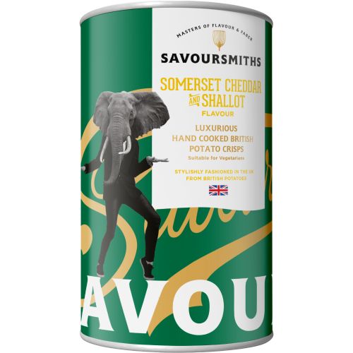 Savoursmiths Somerset Cheddar & Shallot Flavour Potato Crisps 100g