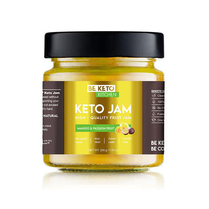 BeKeto Keto Jam Mango & Passion Fruit 200g