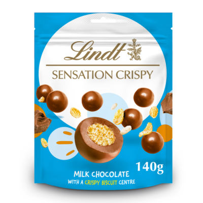 Lindt Crispy Milk Sensation Pouch 140g