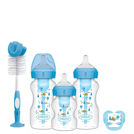 Dr Browns Options + Gift Set Blue (1X 150Ml Bottle, 2X 270Ml Bottle, Bottle Brush & Dummy)