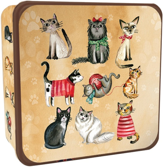 Grandma Wild's Embossed Cats in Jumpers Tin 6 x 160g