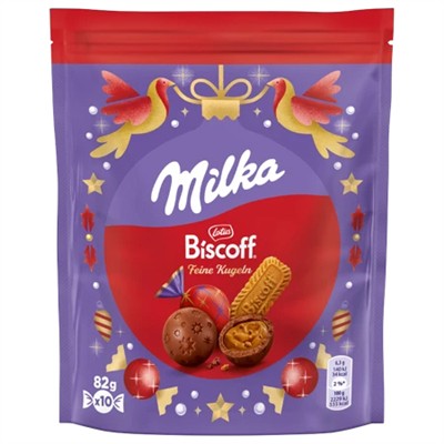 Milka Fine Balls Biscoff 82G