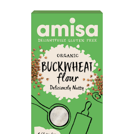 Amisa Buckwheat Flour Fine Milled Gluten Free Organic 400g
