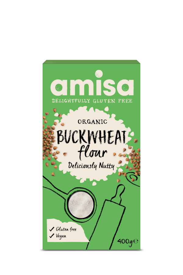 Amisa Buckwheat Flour Fine Milled Gluten Free Organic 400g