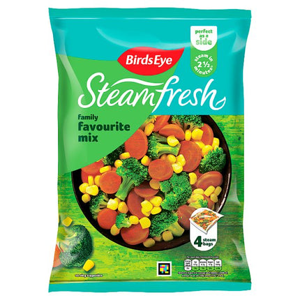 Birds Eye Steam Bags Family Favourite Mix 4Pk 540G