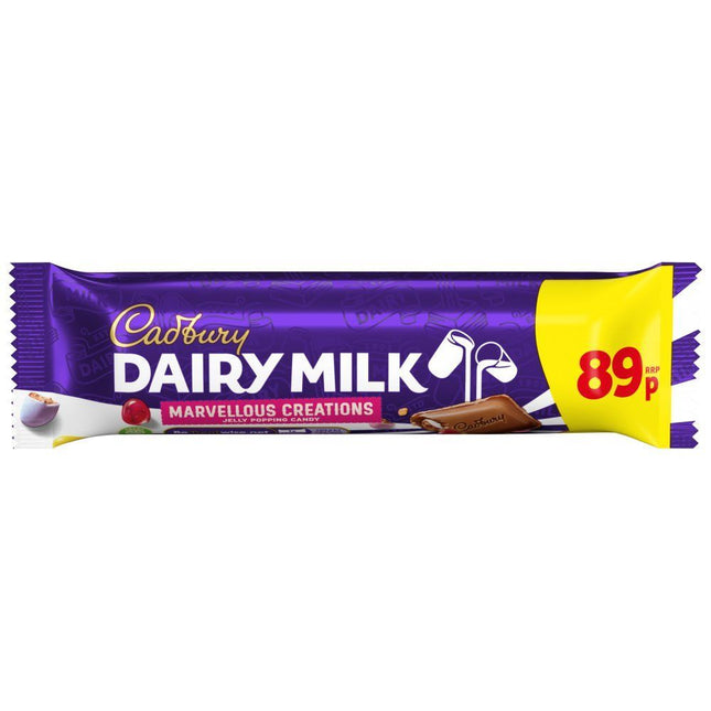 Cadbury Dairy Milk Marvellous Creations Jelly Popping Candy PMP £0.89 47g