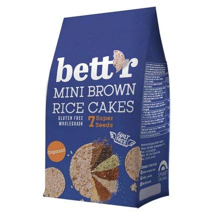 Bett'r Mini Brown Rice Cakes 7 Super Seeds 50g