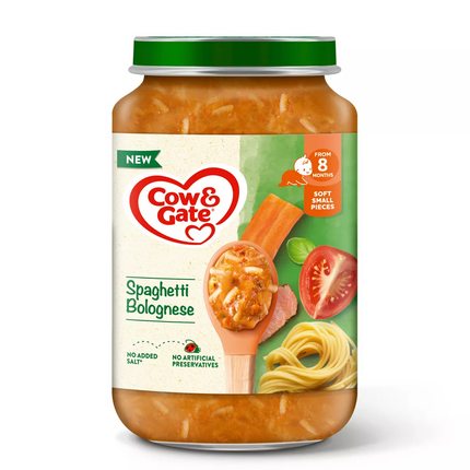 Cow&Gate Jar 6x200g Spaghetti Bolognese
