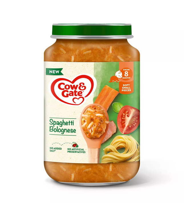 Cow&Gate Jar 6x200g Spaghetti Bolognese