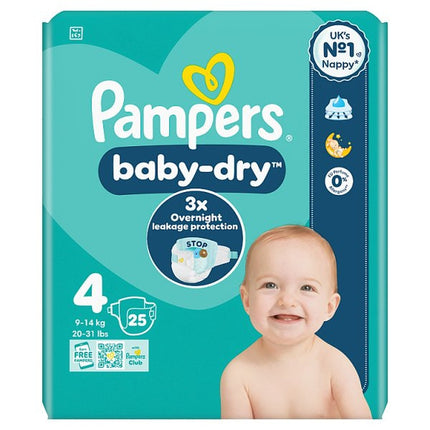 Pampers Baby Dry Taped Carry Pack Size 25S