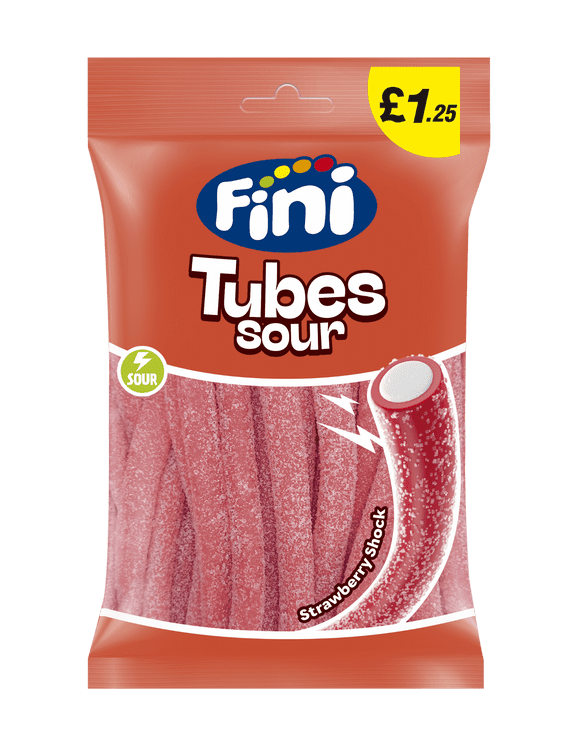 Fini Sour Strawberry Tubes £1.25