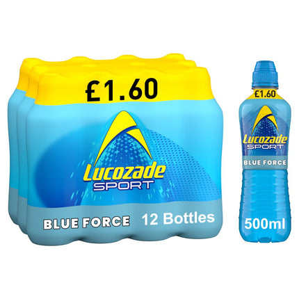 Lucozade Sport Blue Force PMP £1.60 500ml
