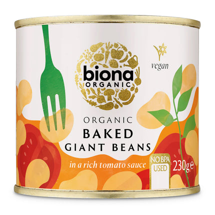 Biona Organic Baked Giant Beans In Tomato Sauce 230g