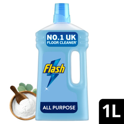 Flash All Purpose Liquid 1Ltr Bicarb of Soda Eucalyptus