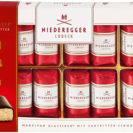 Niederegger Dark Chocolate Covered Marzipan Mini Loaves In Gift Box200g