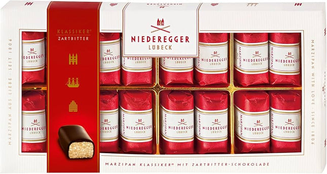 Niederegger Dark Chocolate Covered Marzipan Mini Loaves In Gift Box200g