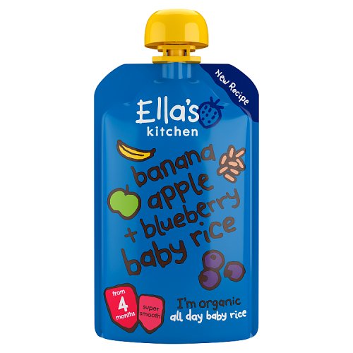 Ella's Kitchen S1 Rice - Banana & Blueberry 120g