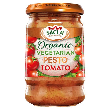 Sacla Org Veg Pesto No.6 Tomato 190g