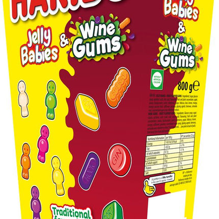 Haribo Jelly Babies & Wine Gums Gift Box 800G