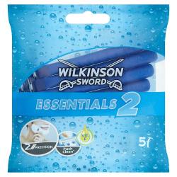 Wilkinson Sword Male Everyday 2, x 2 Blades, Disposables, Blue x 5 Per Pack