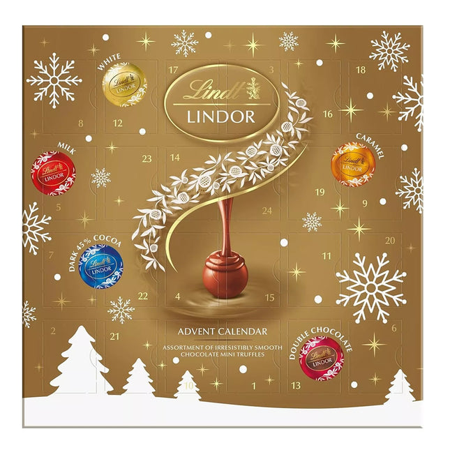 Lindt Lindor Gold Assorted Advent Calendar 233G