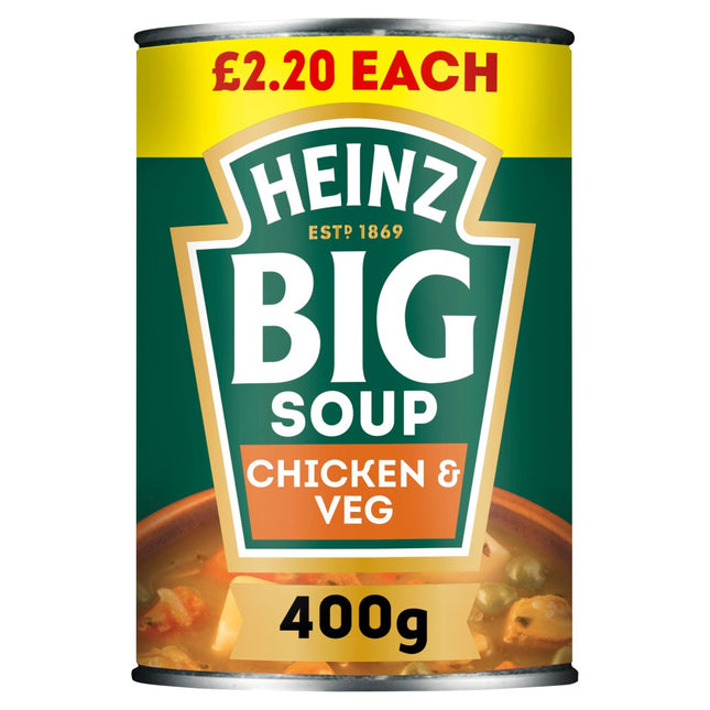 Heinz Big Soup Chicken & Vegetable PMP £2.20 400g
