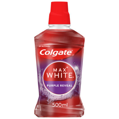 Colgate Mouth Rinse Max White Purple 500ml