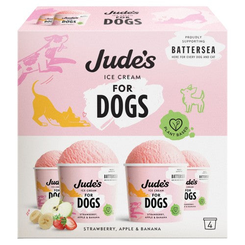 Jude's 4 x 90ml Ice Cream for Dogs - Original 4 x 90ml