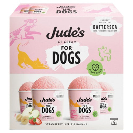 Jude's 4 x 90ml Ice Cream for Dogs - Original 4 x 90ml