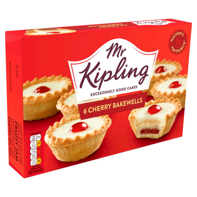 Mr Kipling Cherry Bakewells 6 Pack