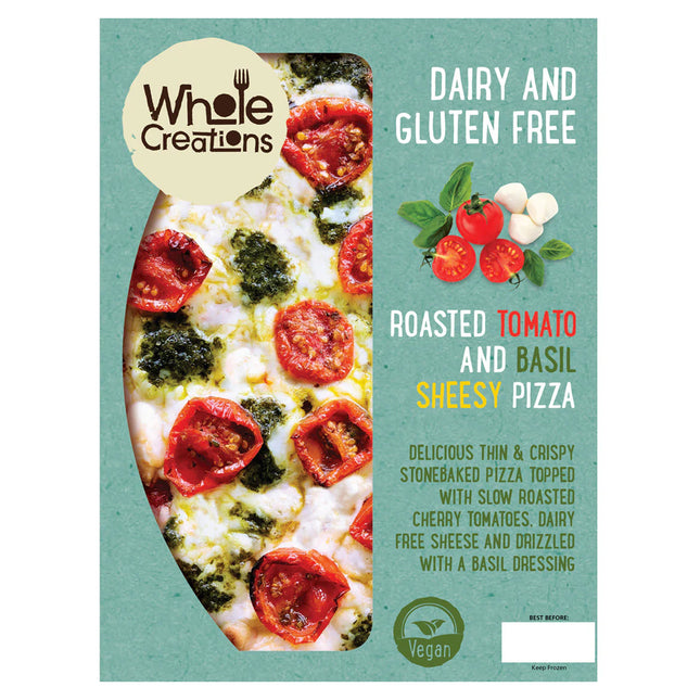 Wholecreations Gluten & Dairy Free Roasted Tomato Sheesy Pizza 275g