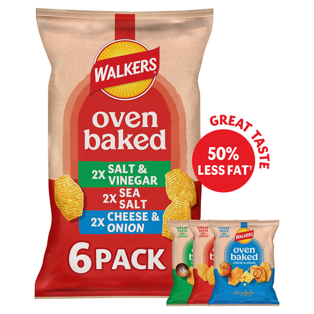 Walkers Baked Variety Multipack 6x22g