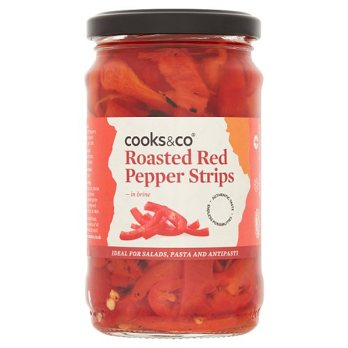 Cooks&Co Roasted Red Pepper Strips 300g