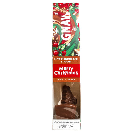 Gnaw Hot Choc Spoon Christmas Tree 40g
